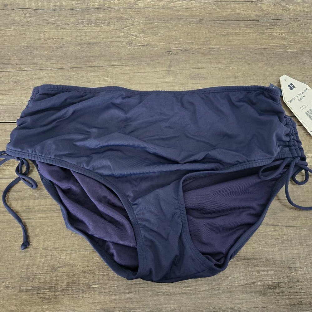 ✨ NWT Beach House Swim Admiral Navy High-Waist Bottoms ✨